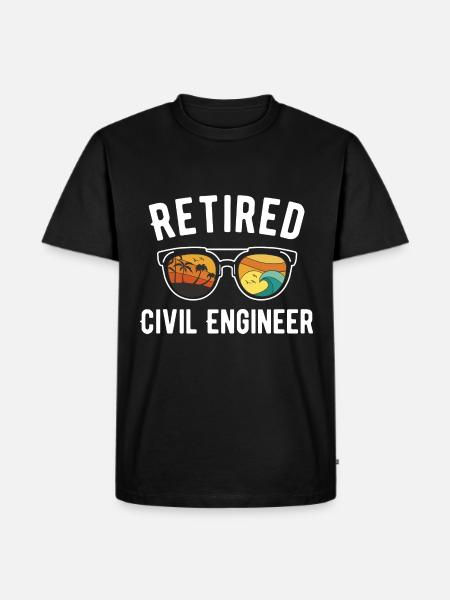 Beach Dancing Retirement Sunglasses Design - Men's Premium Organic T-Shirt - black