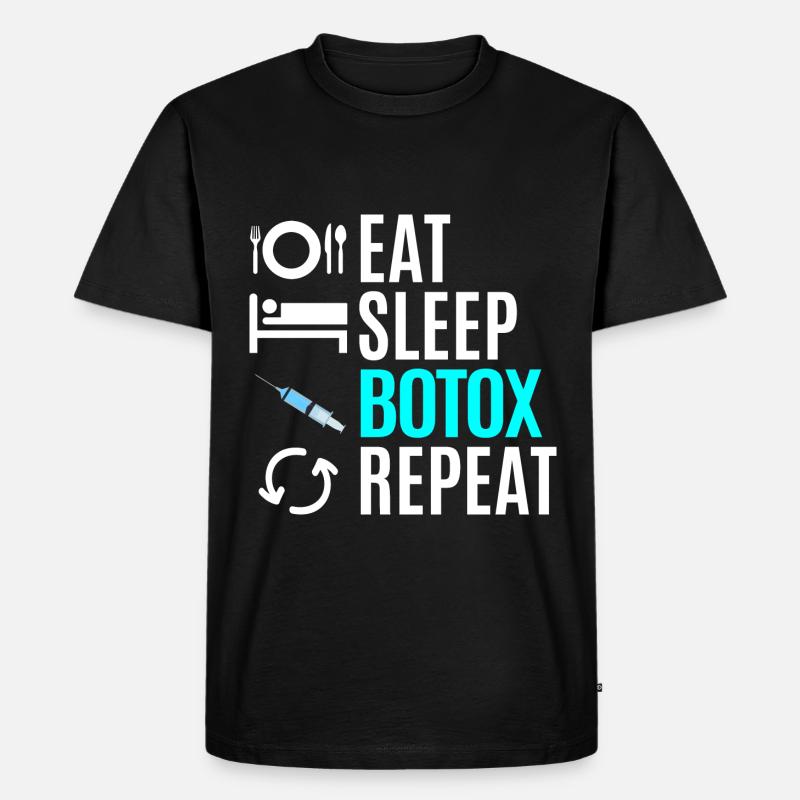 Botox - Männer Premium Bio T-Shirt - Schwarz