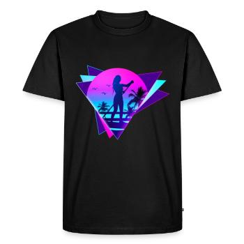 SUP board paddleboarding paddle supboard Stand Up - T-shirt Premium bio Homme - noir - Devant - Nico (187cm)