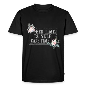 Bed Time Napetizer Self Care Sofa Bed - Men's Premium Organic T-Shirt - black - Front - Nico (187cm)