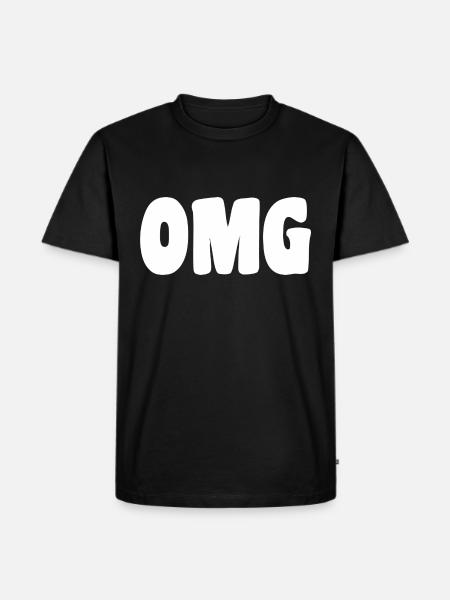 OMG - Männer Premium Bio T-Shirt - Schwarz