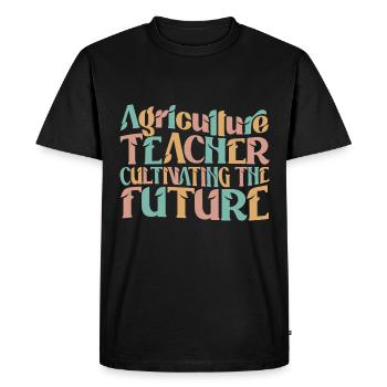 Agricultural teacher training of the future - Men's Premium Organic T-Shirt - black - Front - Nico (187cm)