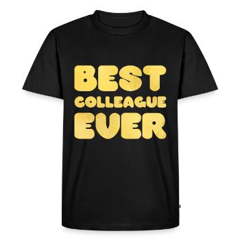 Best Colleague Ever - Men's Premium Organic T-Shirt - black - Front - Nico (187cm)
