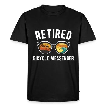 Sac messager de croiseur de plage pour les retraités - T-shirt Premium bio Homme - noir - Devant - Nico (187cm)