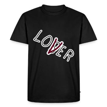 C'est un film de perdant amoureux - T-shirt Premium bio Homme - noir - Devant - Nico (187cm)