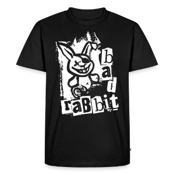 Bad Rabbit - Lapin lapin effronté Lapin - T-shirt Premium bio Homme - noir - Devant - Nico (187cm)