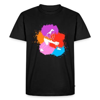 Softball Player Shirt Gift Catcher - Men's Premium Organic T-Shirt - black - Front - Nico (187cm)