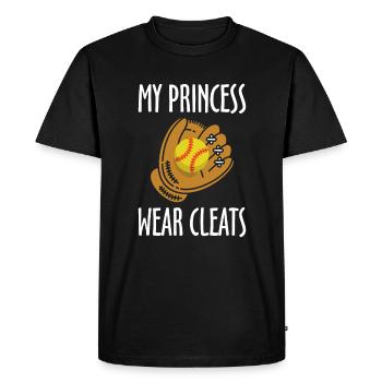My Princess Wear Cleats Shirt Gift - Men's Premium Organic T-Shirt - black - Front - Nico (187cm)