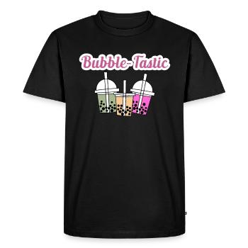 Bubble-Tastic Shirt Boba Gift - Men's Premium Organic T-Shirt - black - Front - Nico (187cm)