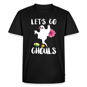 Let's Go Ghouls Shirt Ghost Ghost - Men's Premium Organic T-Shirt - black - Front - Nico (187cm)