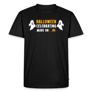 Halloween célébrant la mode sur le cadeau de chemise - T-shirt Premium bio Homme - noir - Devant - Nico (187cm)