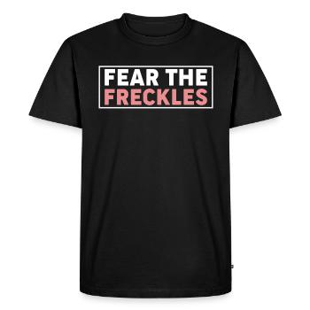 Fear The Freckles Chemise Cadeau Freckles - T-shirt Premium bio Homme - noir - Devant - Nico (187cm)