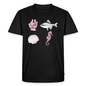 Crustacean Core Crustacean Shirt Gift - Men's Premium Organic T-Shirt - black - Front - Nico (187cm)