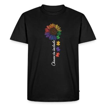 Choose To Include Autism Shirt Gift - Men's Premium Organic T-Shirt - black - Front - Nico (187cm)
