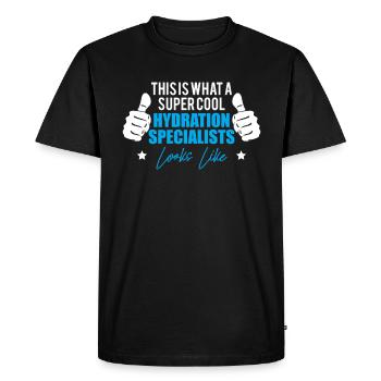 This Is Wat A Super Cool Hydration Specialist - Men's Premium Organic T-Shirt - black - Front - Nico (187cm)