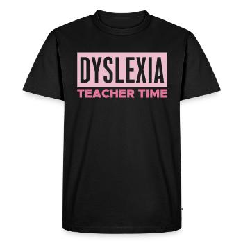 Dyslexie Enseignant Temps Cadeau Chemise - T-shirt Premium bio Homme - noir - Devant - Nico (187cm)