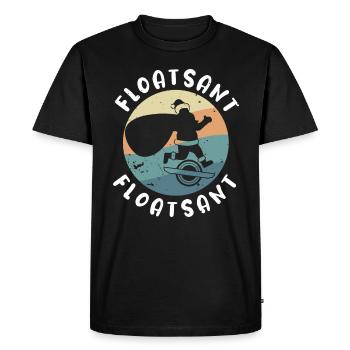 Float Santa Shirt Onewheel Noël - T-shirt Premium bio Homme - noir - Devant - Nico (187cm)