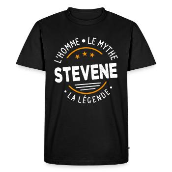 Stevene L'Homme Le Mythe La Légende - T-shirt Premium bio Homme - noir - Devant - Nico (187cm)