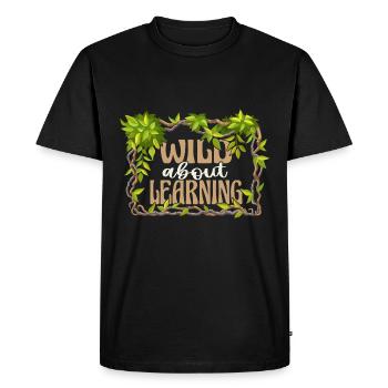 Wild About Learning Teacher School Pre-K Animal - T-shirt Premium bio Homme - noir - Devant - Nico (187cm)