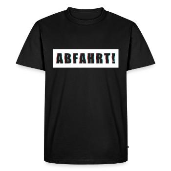 Départ Party Club Boire Tour Cadeau - T-shirt Premium bio Homme - noir - Devant - Nico (187cm)