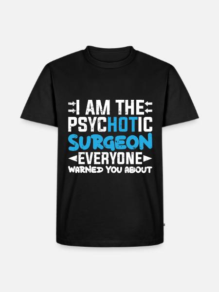 Chirurg - Männer Premium Bio T-Shirt - Schwarz
