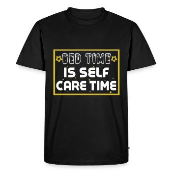 Bed Time Napetizer Self Care Sofa Bed - Men's Premium Organic T-Shirt - black - Front - Nico (187cm)