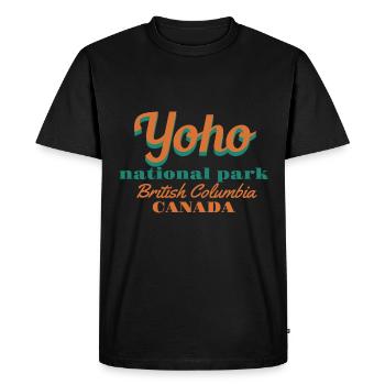 Parc national de Jasper, Colombie-Britannique, Canada - T-shirt Premium bio Homme - noir - Devant - Nico (187cm)