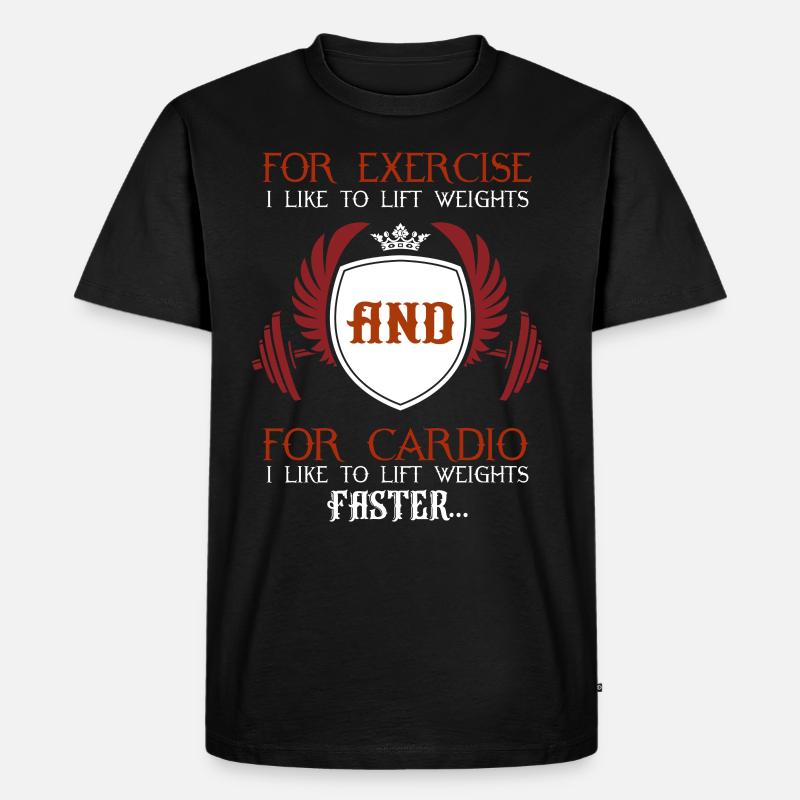for exercise - Men's Premium Organic T-Shirt - black