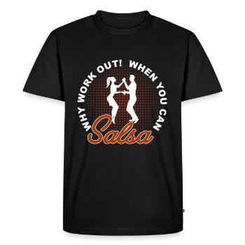 salsa - T-shirt Premium bio Homme - noir - Devant - Nico (187cm)