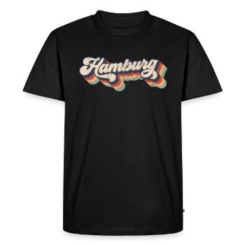 Cadeau rétro de Hambourg - T-shirt Premium bio Homme - noir - Devant - Nico (187cm)
