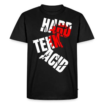 Dur scie à acide tekk - T-shirt Premium bio Homme - noir - Devant - Nico (187cm)