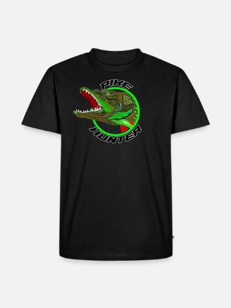 Pike hunter - Men's Premium Organic T-Shirt - black