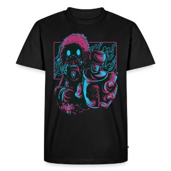 Spray Junkie Graffiti Style Street Vision - Men's Premium Organic T-Shirt - black - Front - Nico (187cm)
