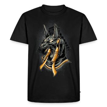 Illustration de Dieu de l'Égypte ancienne d'Anubis - T-shirt Premium bio Homme - noir - Devant - Nico (187cm)