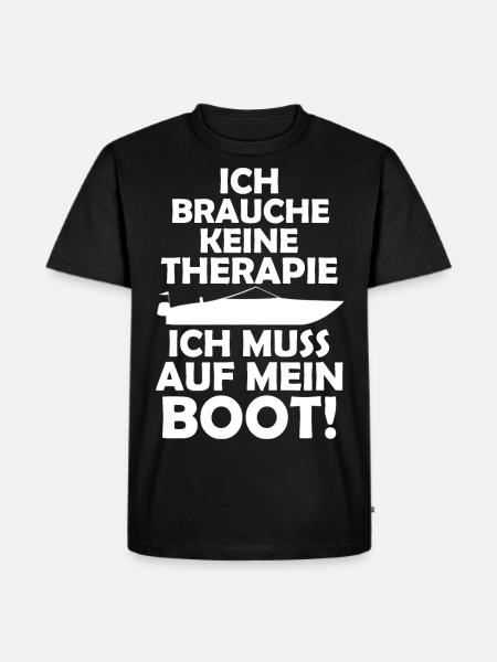 Boot - Männer Premium Bio T-Shirt - Schwarz