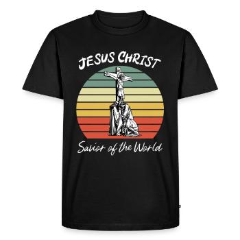 Marie mère de jésus, vierge marie, orthodoxe - T-shirt Premium bio Homme - noir - Devant - Nico (187cm)