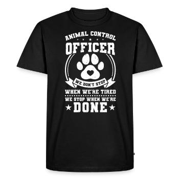 Tierschutzbeauftragter - Animal Control Officer - Men's Premium Organic T-Shirt - black - Front - Nico (187cm)