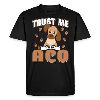 Croyez-moi, je suis un agent de bien-être animal - T-shirt Premium bio Homme - noir - Devant - Nico (187cm)