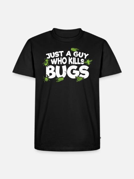 Pest Control Squad - Kammerjäger - Männer Premium Bio T-Shirt - Schwarz