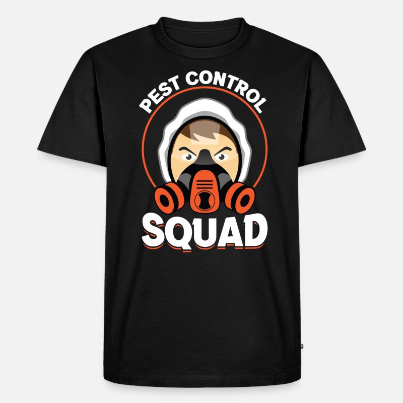 Pest Control Squad - Kammerjäger - Männer Premium Bio T-Shirt - Schwarz