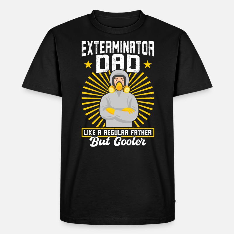 Exterminator Dad - Schädlingsbekämpfung - Männer Premium Bio T-Shirt - Schwarz
