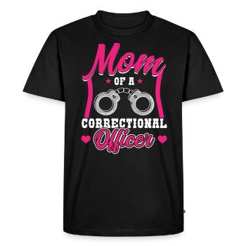 Mon agent correctionnel m’appelle maman - T-shirt Premium bio Homme - noir - Devant - Nico (187cm)