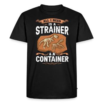 J’ai besoin d’un tamis et d’un conteneur - T-shirt Premium bio Homme - noir - Devant - Nico (187cm)