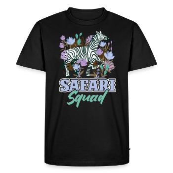 Safari Squad - Family Safari - Men's Premium Organic T-Shirt - black - Front - Nico (187cm)