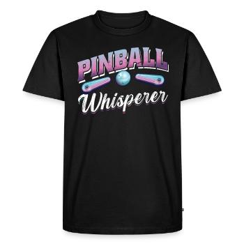Flipper Whisperer - T-shirt Premium bio Homme - noir - Devant - Nico (187cm)