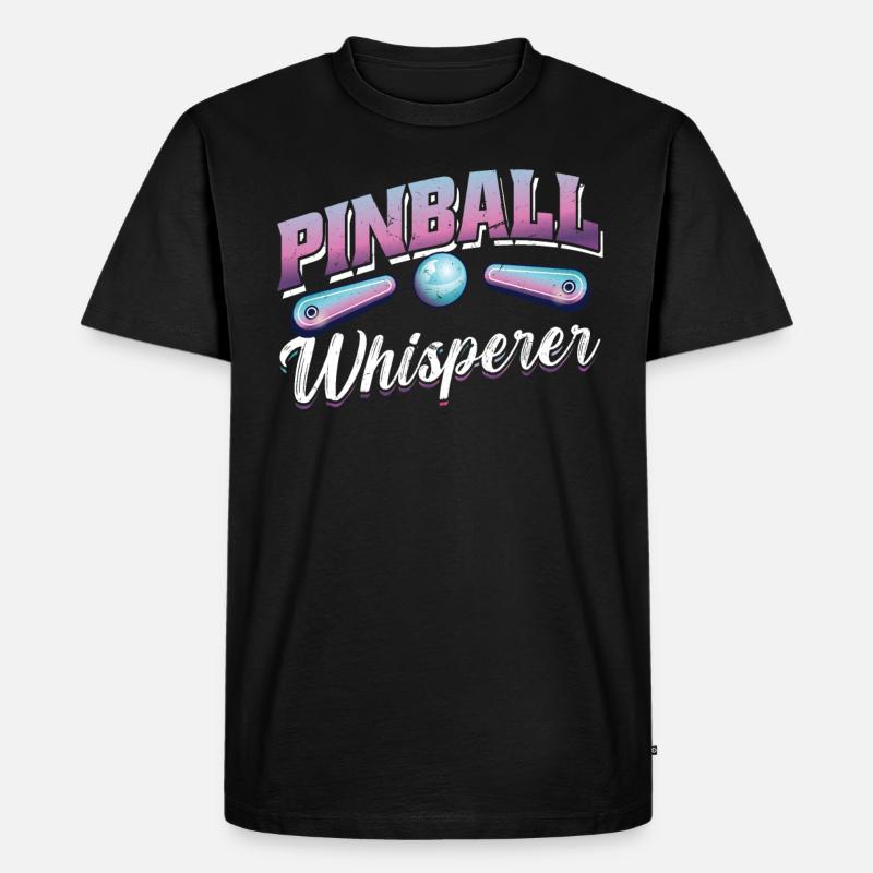 Flipperflüsterer - Männer Premium Bio T-Shirt - Schwarz