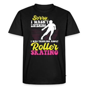 I've been thinking about roller skating - Skater - Men's Premium Organic T-Shirt - black - Front - Nico (187cm)