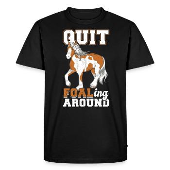 Écoutez les poulains - Clydesdale - T-shirt Premium bio Homme - noir - Devant - Nico (187cm)