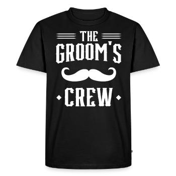 The Groom's Crew - Men's Premium Organic T-Shirt - black - Front - Nico (187cm)