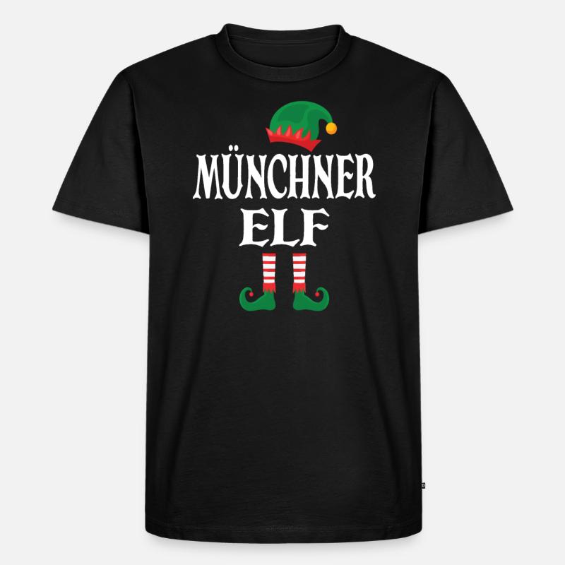 Münchner Elf - Männer Premium Bio T-Shirt - Schwarz